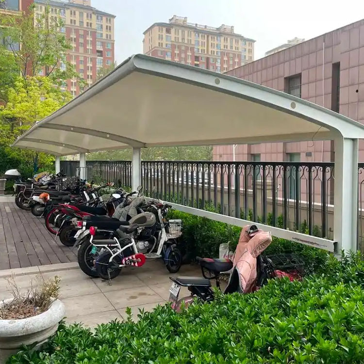 秀山膜结构电动车棚